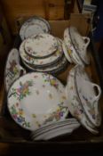 Royal Doulton floral decorated part dinner service.