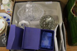 Box of glassware.