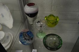 Decorative glassware.