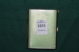 A good enamel decorated ladies cigarette case.