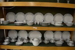 A comprehensive Noritake Blue Hill dinner service.