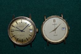 Two gentlemans wristwatches, lacking straps.