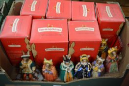 A set of Royal Doulton Bunnykins Henry VIII and his six wives, boxed.