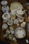 Part tea service and other items.