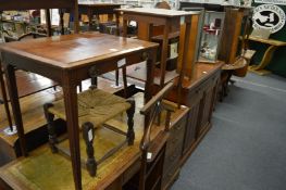 Five pieces of occasional furniture.