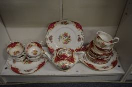A Paragon Rockingham tea service.
