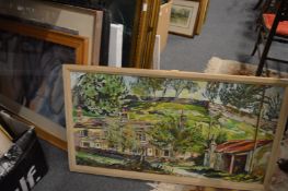 A group of contemporary artwork.