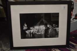 Attributed to Roger Deakins, figures at a fairground and moonlit coast, photographic prints.