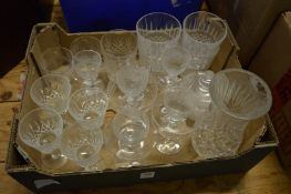 A box of glassware.