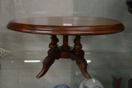 An apprentices piece, a Victorian style mahogany oval loo table.