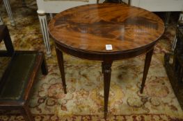 A mahogany oval occasional table.