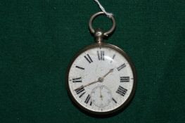 Silver cased pocket watch.