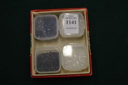 Four boxes of spinels.