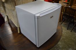 A table top fridge.