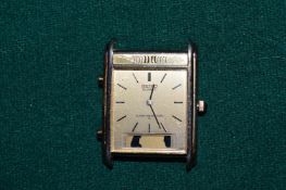 A gentlemans wristwatch lacking strap.