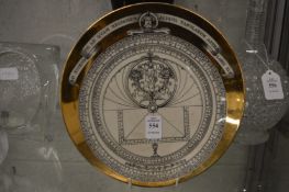 Fornasetti Astrolabio Christmas 1967 plate.