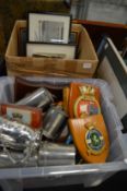 Military plaques and associated items.