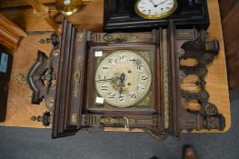 A large decorative wall clock.