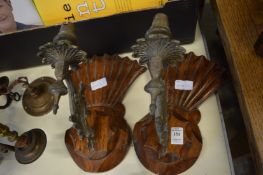 A pair of wall lights.