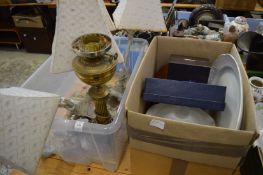 Table lamps etc.