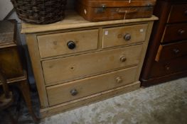 Old pine chest of drawers.