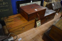 Three writing slopes.