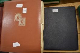 Two stamp albums containing German stamps.