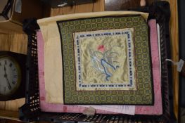 Chinese embroidery, Indian pictures etc.