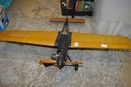 A spirit powered aeroplane, model truck and other items.