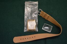 An 18ct gold cased gentlemans wristwatch.