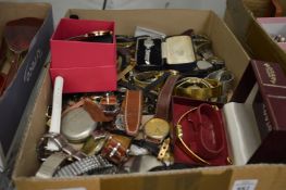 A large quantity of watches.