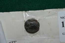 A small Roman coin, Constantius II.
