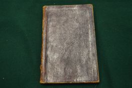 A 19th century ledger or exercise book with contents pertaining to travelling etc.