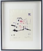 STEPHEN FARTHING (1950) 'OHDOTN 35' mixed media signed and dated Sept '04 36 x 26cm