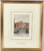 MARTIN SNAPE (1852-1930) 'The Camber Portsmouth' watercolour signed 21.5 x 15cm