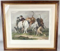H T RYDALL AFTER EDWIN LANDSEER (1802-1873) 'Deer Stalkers Returning' engraving titled and