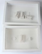 SIR EDUARDO PAOLOZZI (1924-2005) Elements two plaster reliefs in glazed cases (a/f one with detached