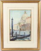 WILLIAM BERNARD REID (1879-1961) View of Venice with the Santa Maria della Basilica watercolour