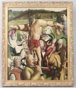 AFTER STANLEY SPENCER The Crucifixion oil on canvas 59 x 49cm