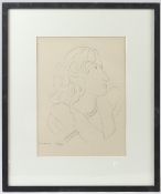 HENRI MATISSE Head of a woman collotype print 842/950 32 x 24cm