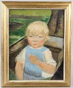 AFTER DOROTHEA SHARP Portrait of a child oil on canvas 45 x 35cm