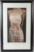 WILLI KISSMER (1951-2018) Torso of a woman print signed 60 x 33cm