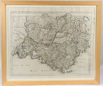 JEAN COVENS AND CORNEILLE MORTIER 'Cartes de Provence et des Terres Adjacentes' coloured engraved
