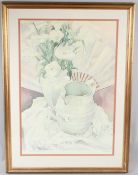 CLARE HACKNEY 'Lillies' colour print 10/500 signed and inscribed in pencil 70.5 x 50cm image