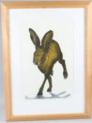 SONIA ROLLO 'Hop Along' aquatint print 7/160 signed and titled in pencil 49.5 x 32.5cm