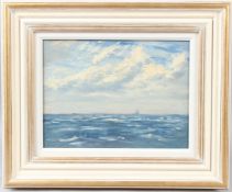 MARITIME SCHOOL Seascape oil on board 20 x 26.5cm