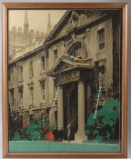 FRED TAYLOR 'Cambridge on the London and North Eastern Railway' colour lithographic poster text on