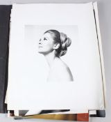 MID 20TH CENTURY MAGAZINE ADVERTISING A collection of photographs of models and magazine cuttings