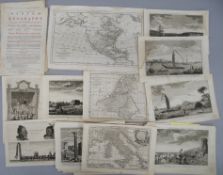 [MAPS & PRINTS] a coll'n of maps and prints from Middleton's New & Complete System of geography,