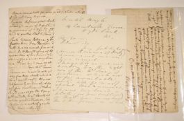 LETTERS & DOCUMENTS, small group 18th - 20th c. incl. Grand Tour interest (small Q).